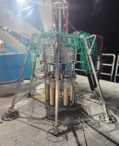 Multi-corer. Image credit: J. Lalime.