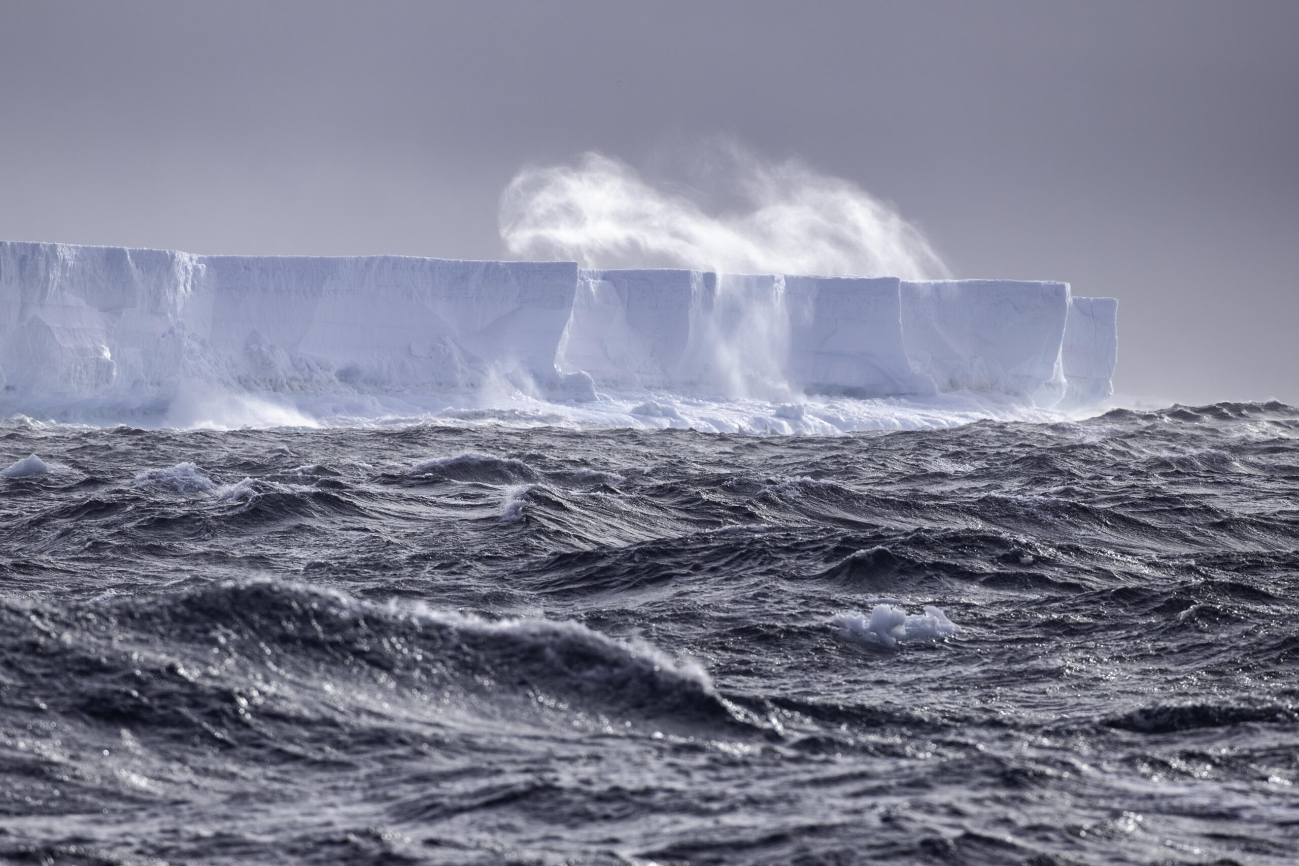 Sea spray off the Southern Ocean in East Antarctica, captured on the Denman Marine Voyage. Image credit: Pete Harmsen/AAD.