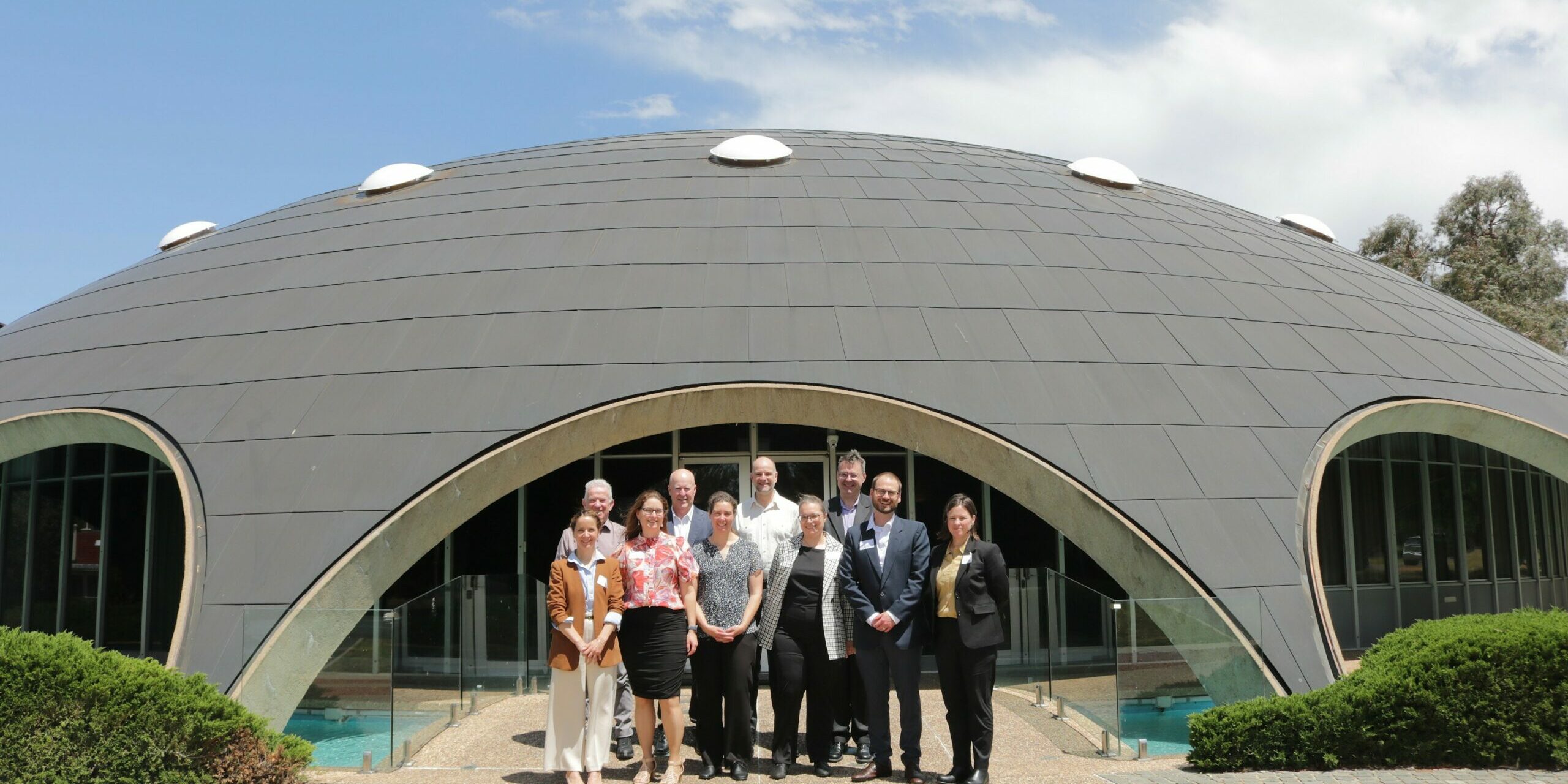 ACEAS scientists and staff at the Shine Dome.
