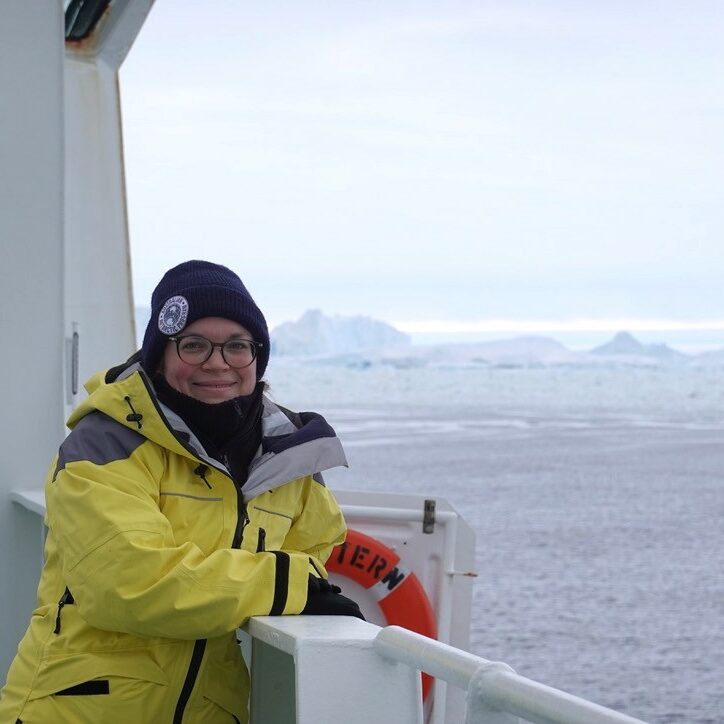 Katharina Hochmuth (UTAS) on board the RV Polarstern