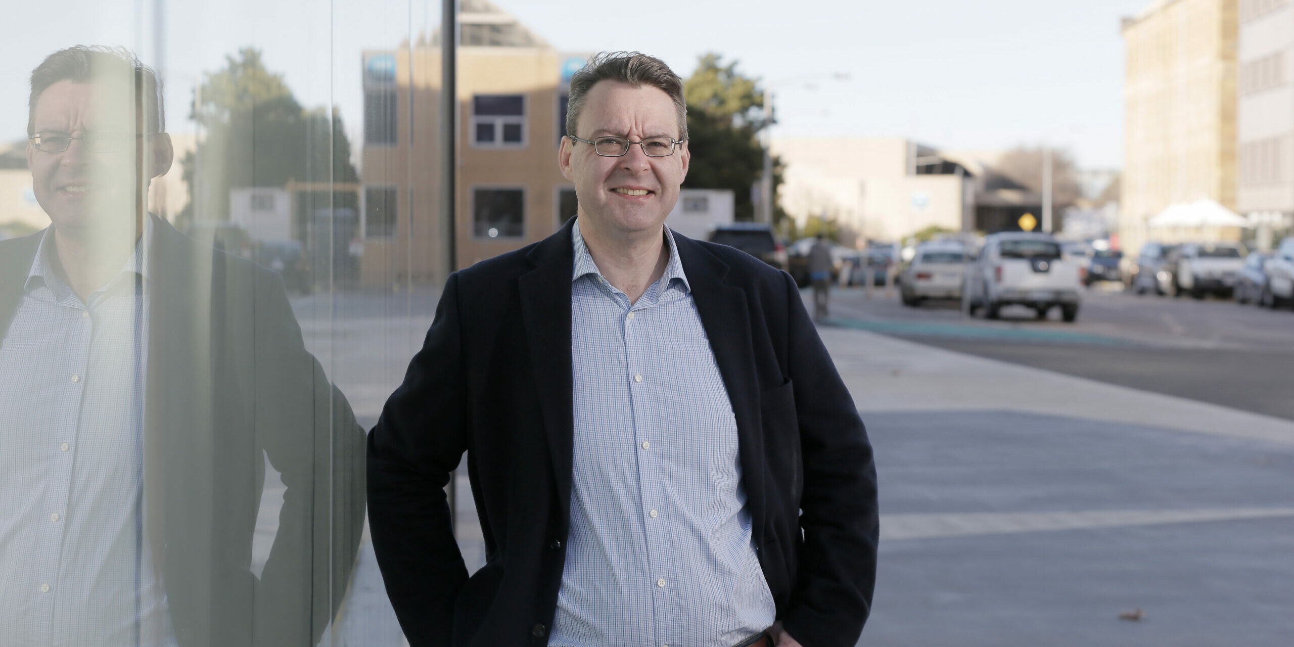 Professor Matt King is an oceanographer specialising in climate change and sea level change and is pictured at the waterfront, Hobart.

PIC: MATT THOMPSON